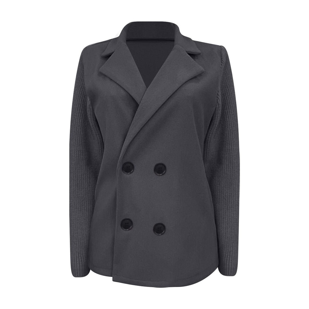 Amora | Elegant Blazer med Strikkede Ærmer