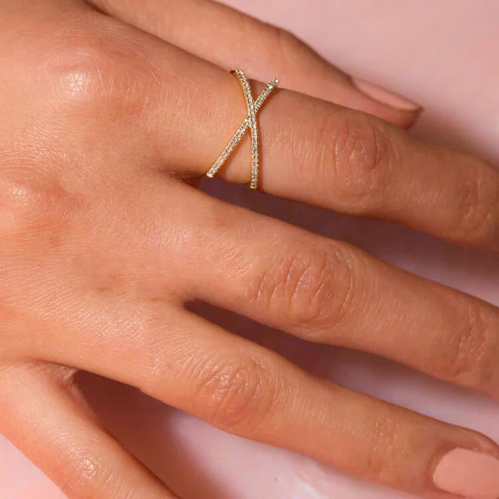 Korsring Nia Gold Diamant | 18k Guld