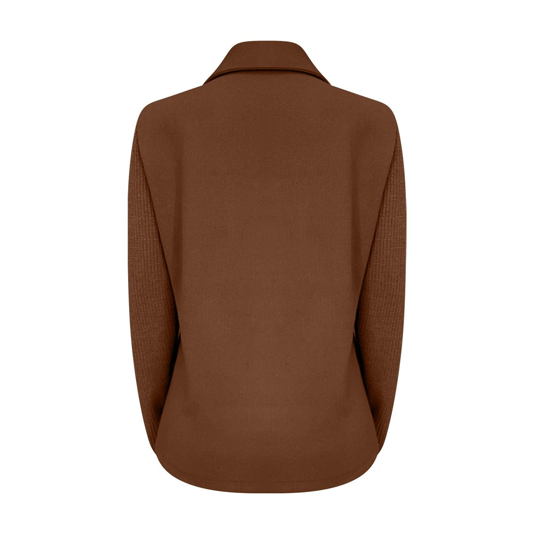 Amora | Elegant Blazer med Strikkede Ærmer