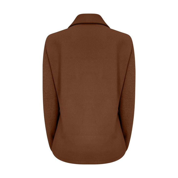 Amora | Elegant Blazer med Strikkede Ærmer
