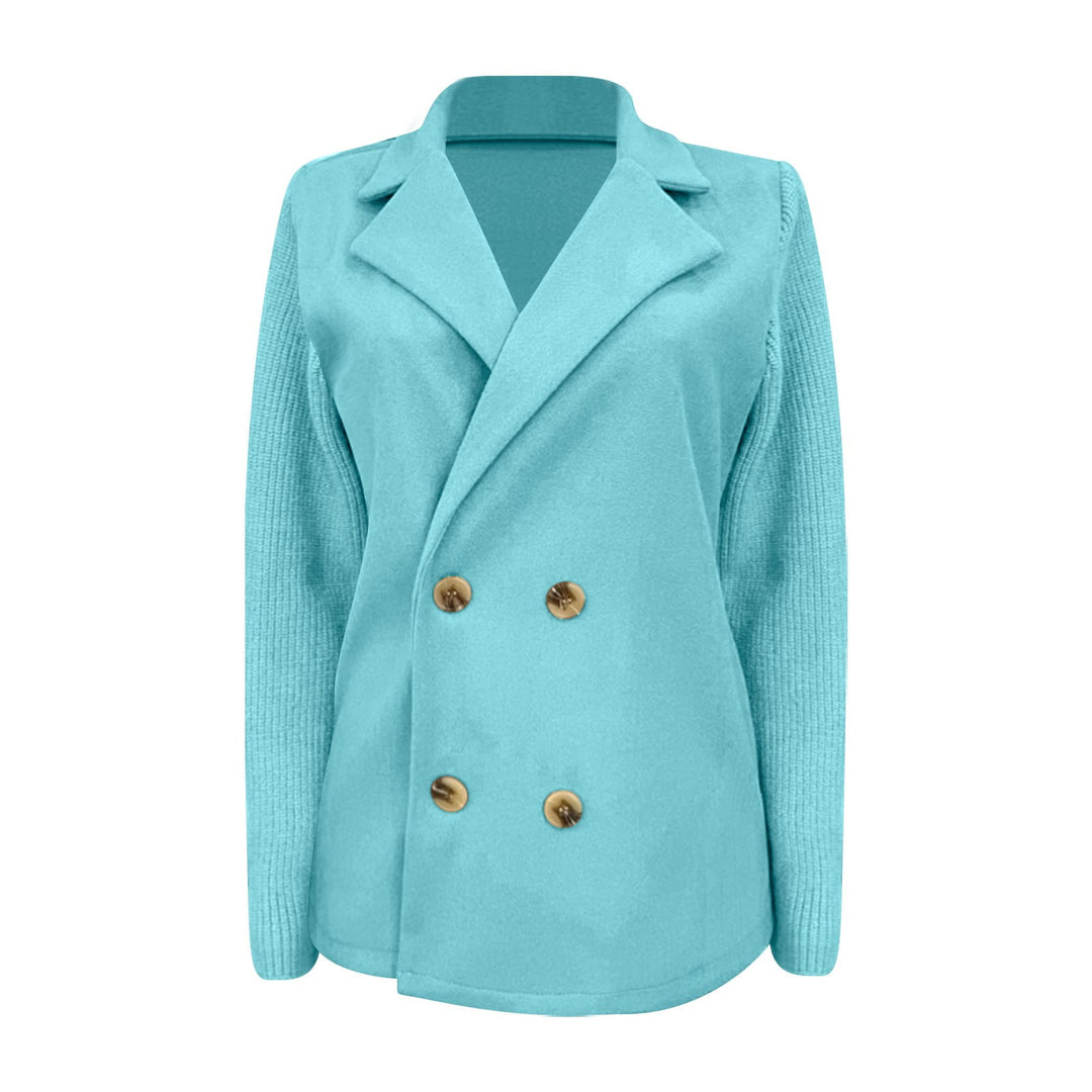 Amora | Elegant Blazer med Strikkede Ærmer