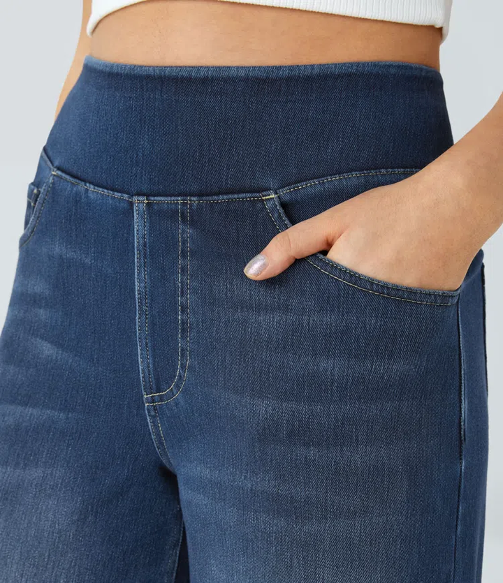 Komfortable jeans med høj talje