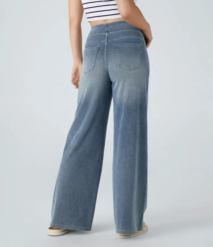 Komfortable jeans med høj talje