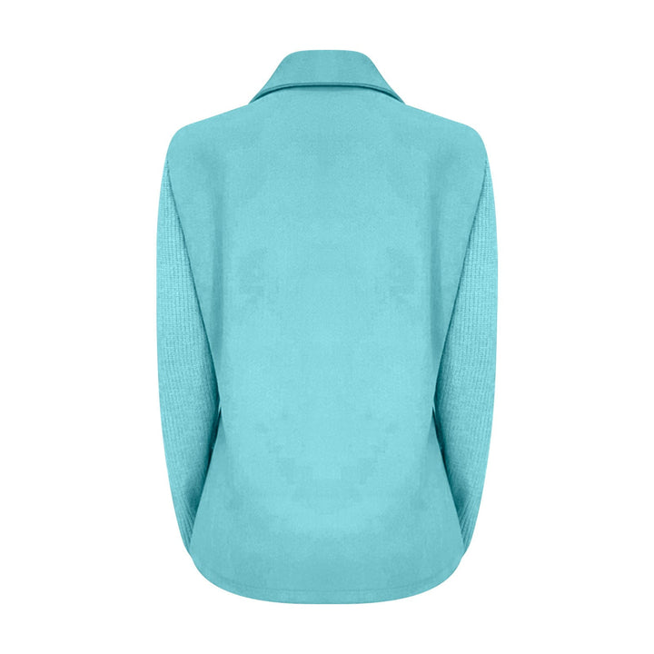 Amora | Elegant Blazer med Strikkede Ærmer