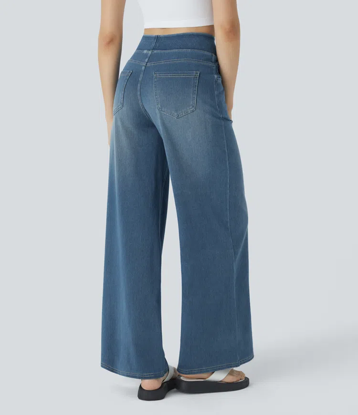 Komfortable jeans med høj talje