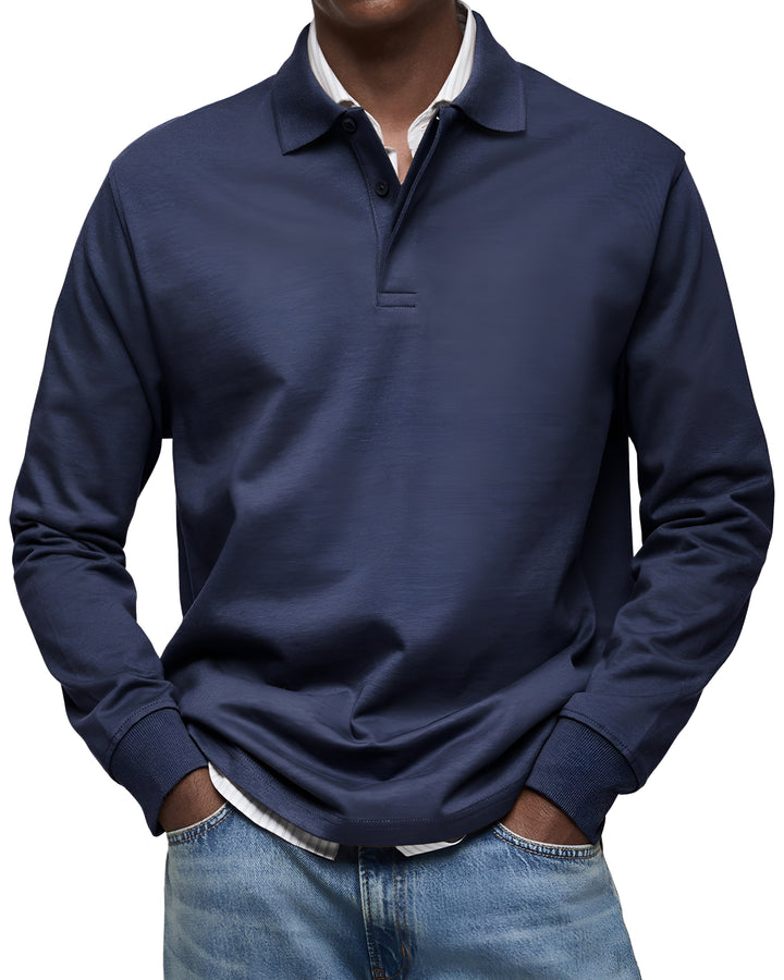 Mikkel™ | Luksuriøs Langærmet Polo