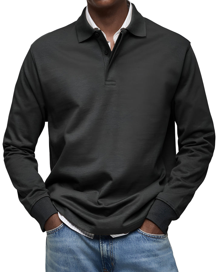 Mikkel™ | Luksuriøs Langærmet Polo