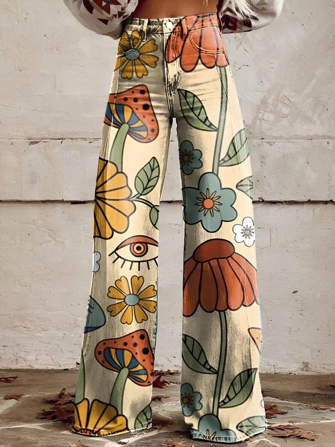 Amara™ | Boho Blomstrede Wide-Leg Bukser