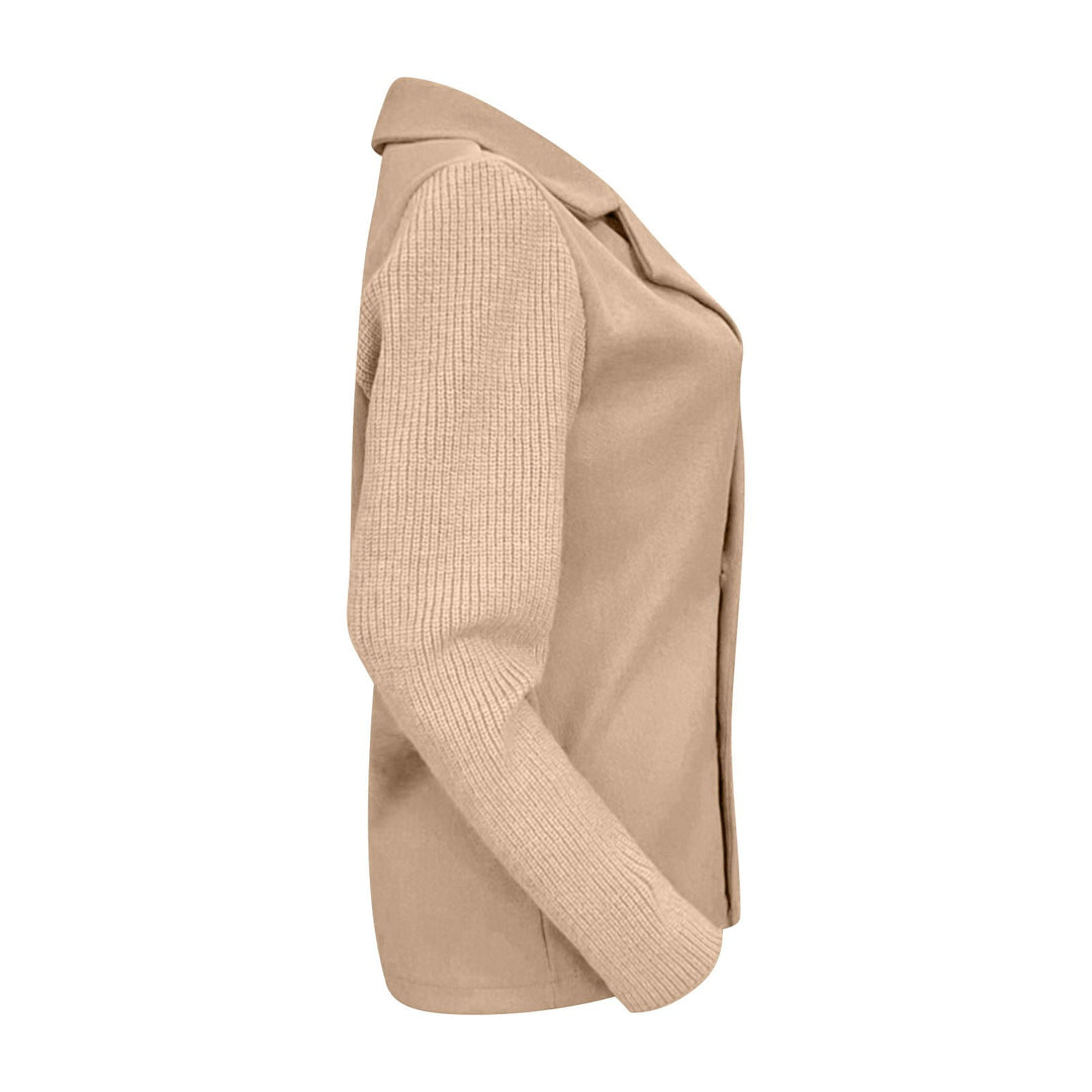 Amora | Elegant Blazer med Strikkede Ærmer