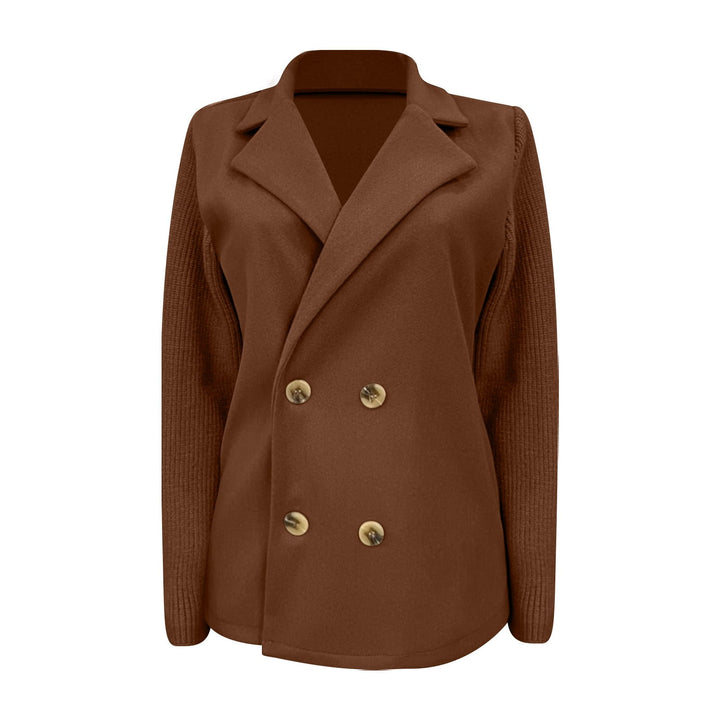 Amora | Elegant Blazer med Strikkede Ærmer
