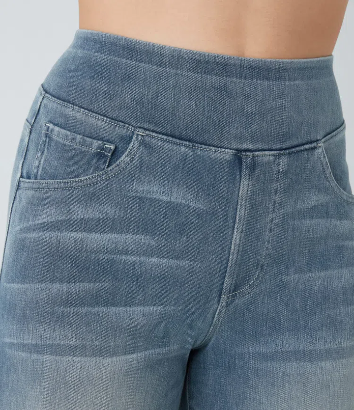 Komfortable jeans med høj talje