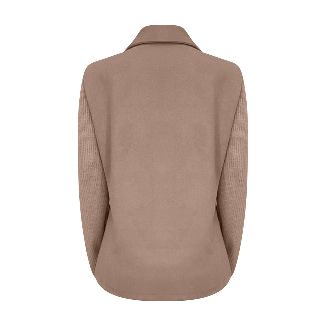 Amora | Elegant Blazer med Strikkede Ærmer