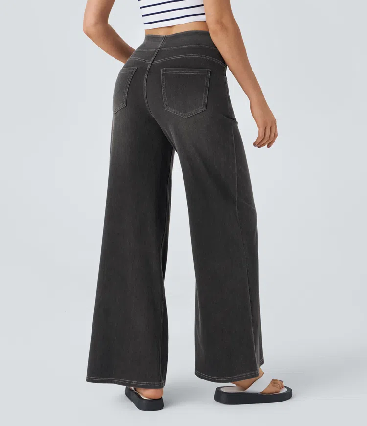 Komfortable jeans med høj talje