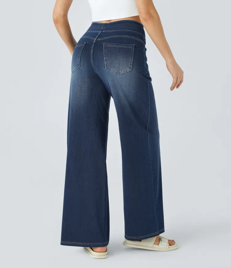 Komfortable jeans med høj talje