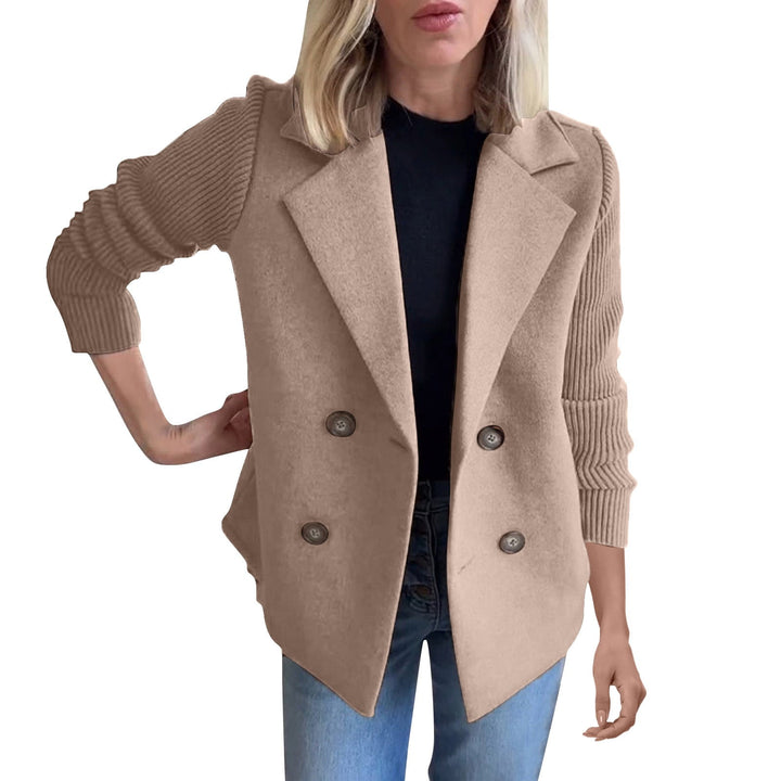 Amora | Elegant Blazer med Strikkede Ærmer