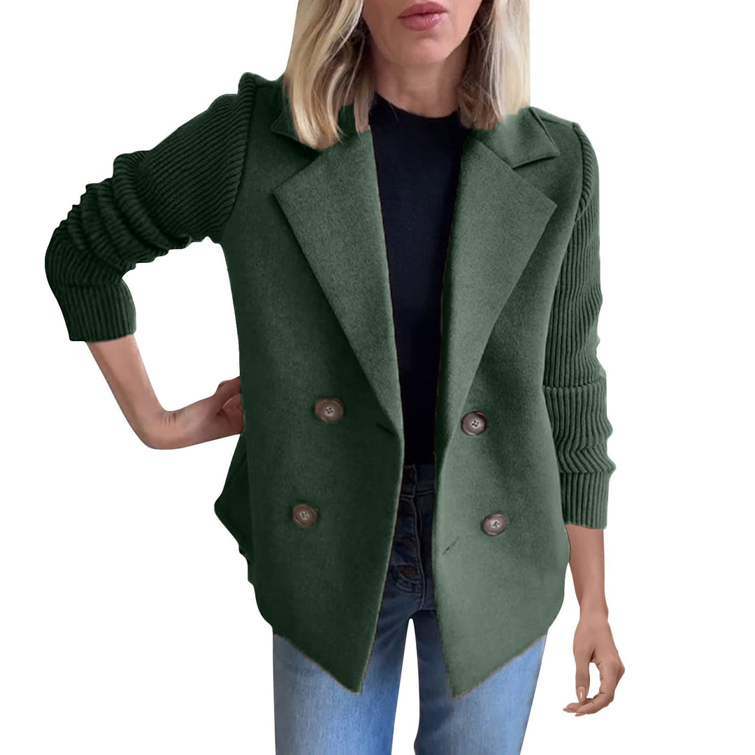 Amora | Elegant Blazer med Strikkede Ærmer
