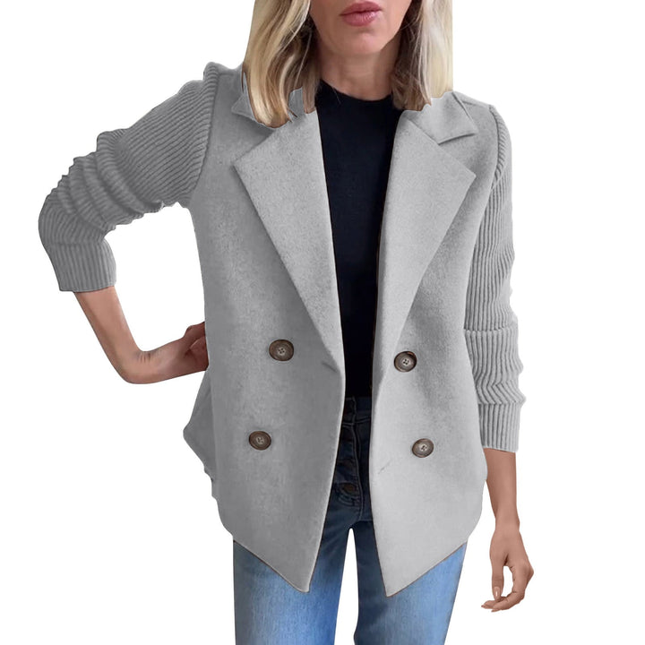 Amora | Elegant Blazer med Strikkede Ærmer