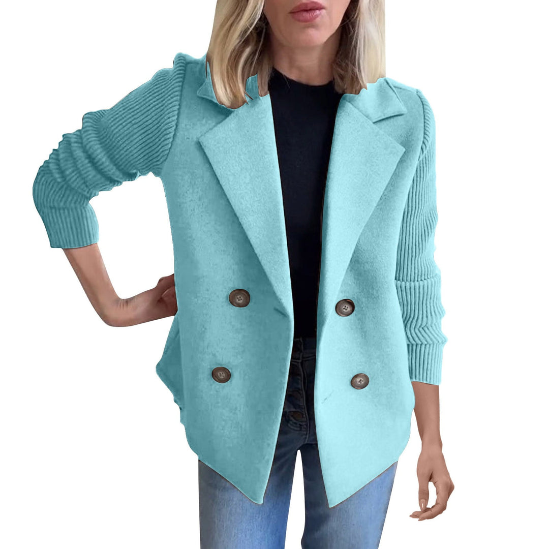 Amora | Elegant Blazer med Strikkede Ærmer