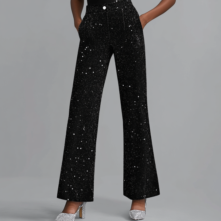 Sorte Glitterbukser