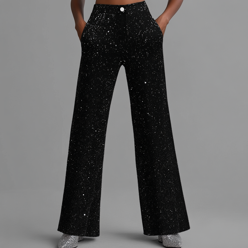 Sorte Glitterbukser
