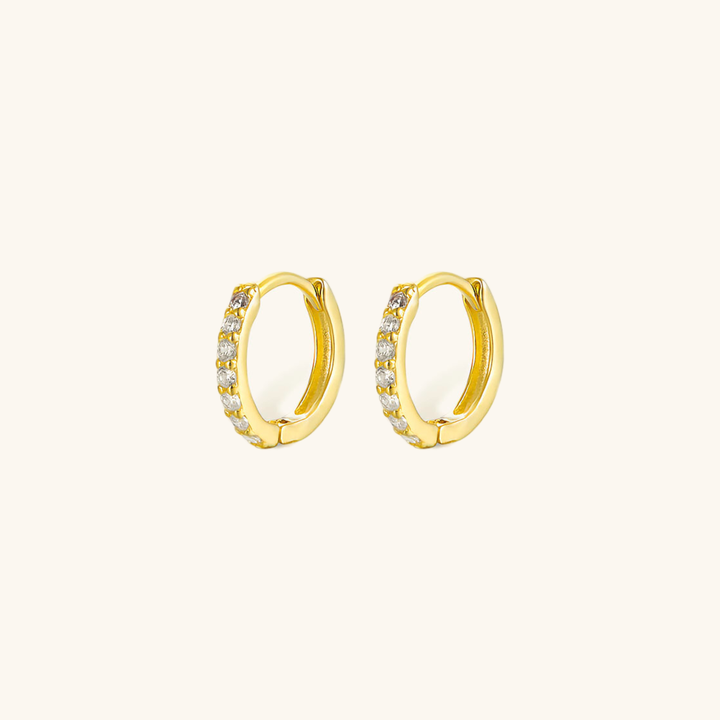 Huggie Øreringe Alexandria | 18k Guld