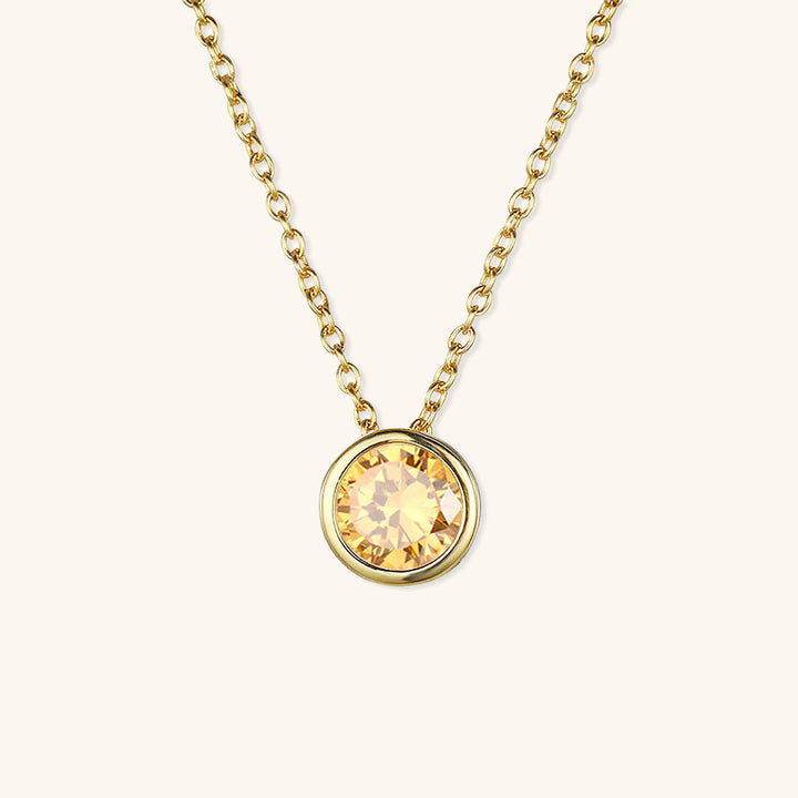 Amelia Halskæde med Fødselssten | 18k Guld