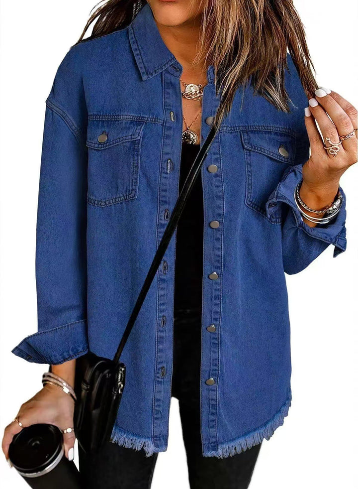 Karla™ | Tidløs Denim Skjortejakke