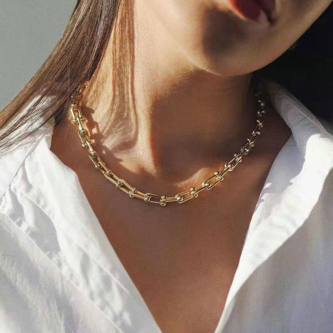 Kaskade Halskæde | 18k Guld