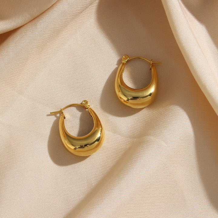 Evie Øreringe i Kredsform | 18k Guld