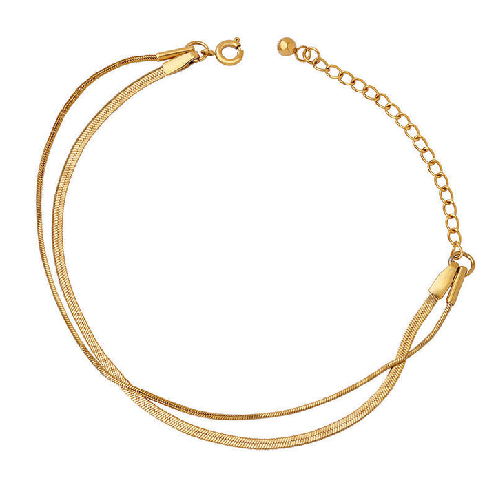 Klassiske Dobbelt Guld Armbånd | Guld 18k