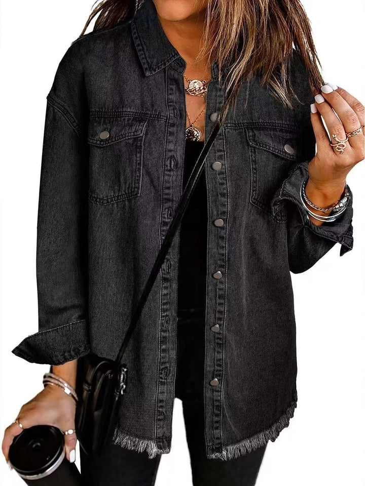 Karla™ | Tidløs Denim Skjortejakke