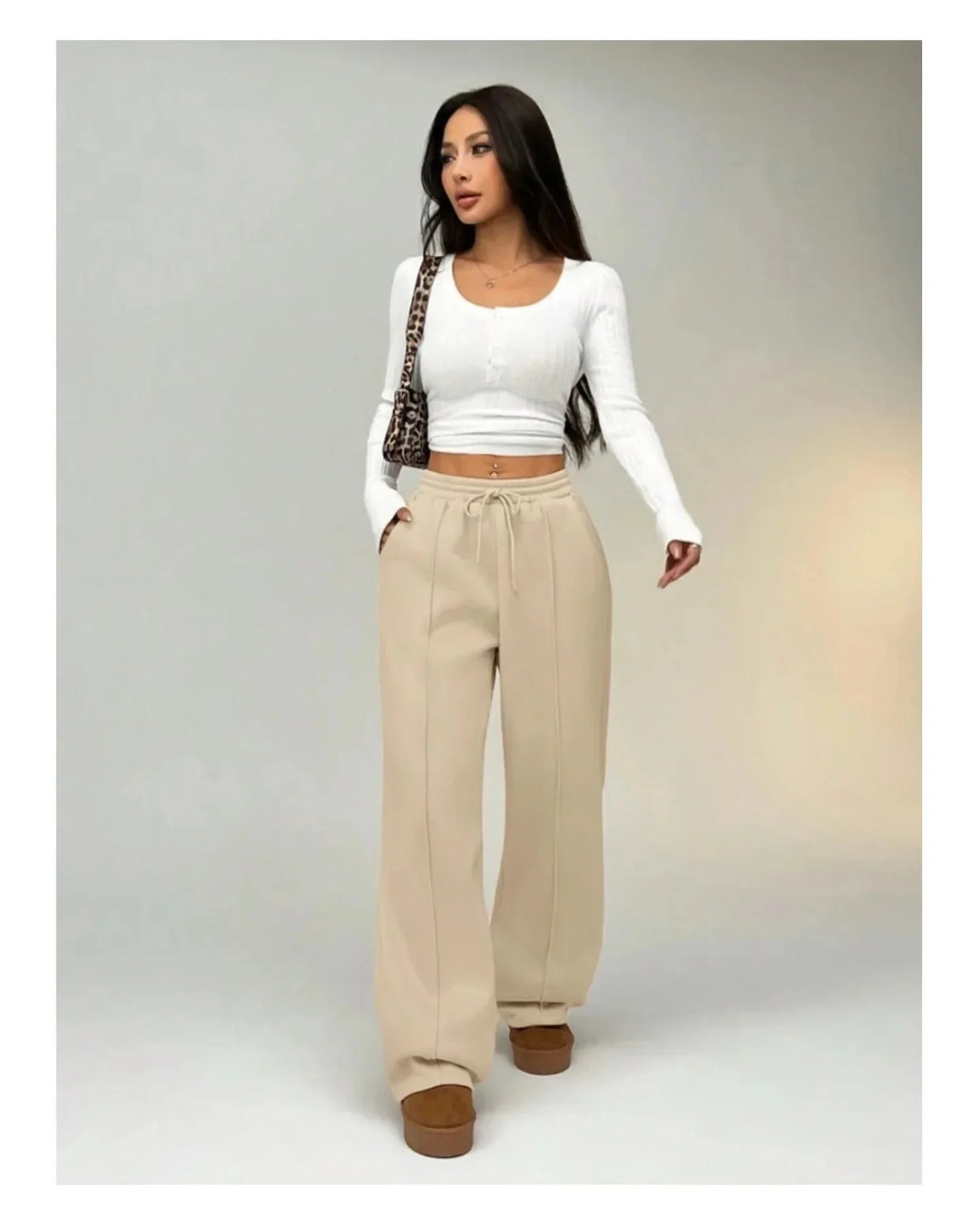 Essential | Komfortabel Bred-Leg Joggingbukser