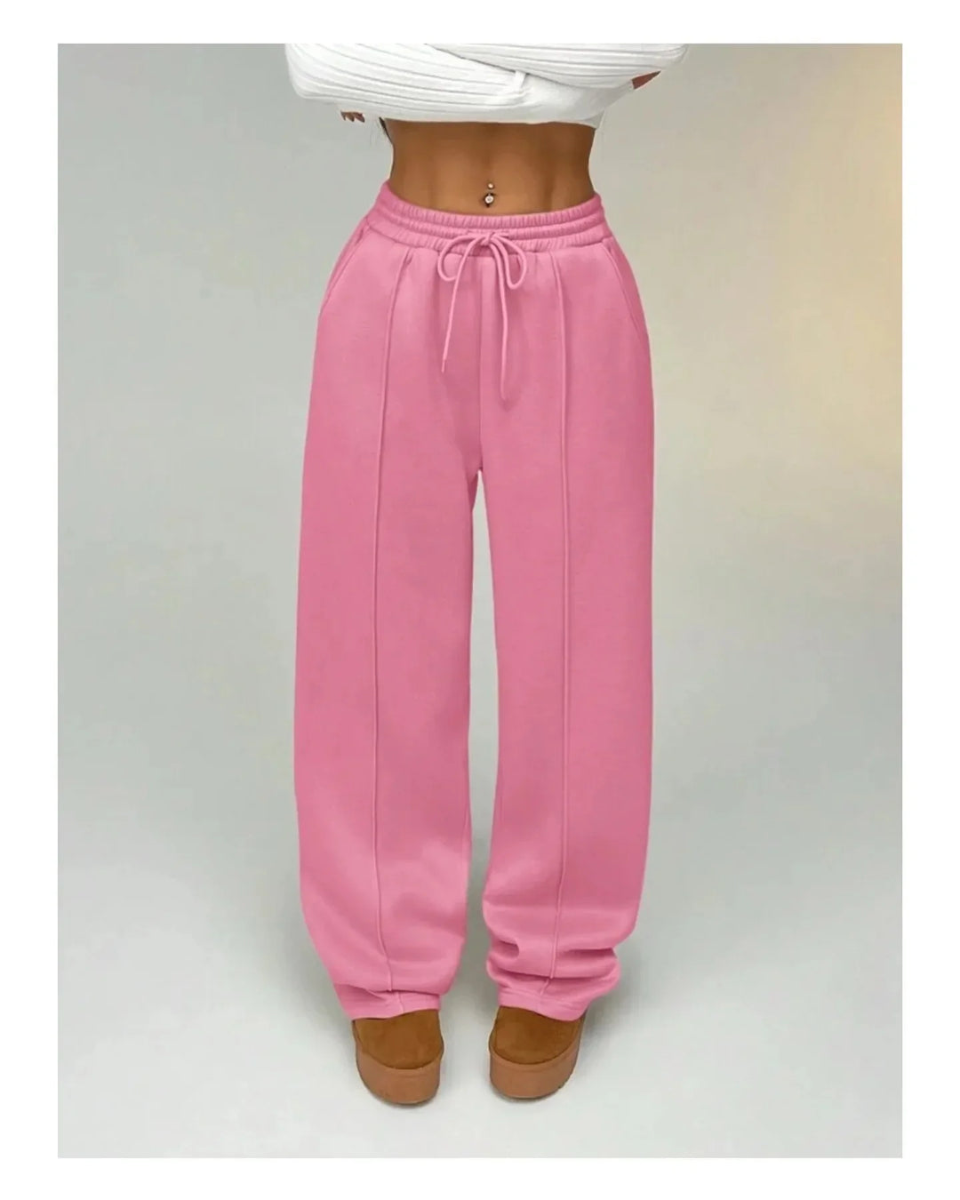 Essential | Komfortabel Bred-Leg Joggingbukser