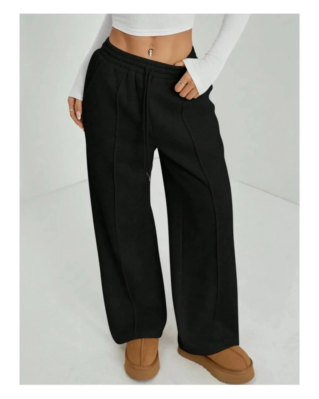 Essential | Komfortabel Bred-Leg Joggingbukser