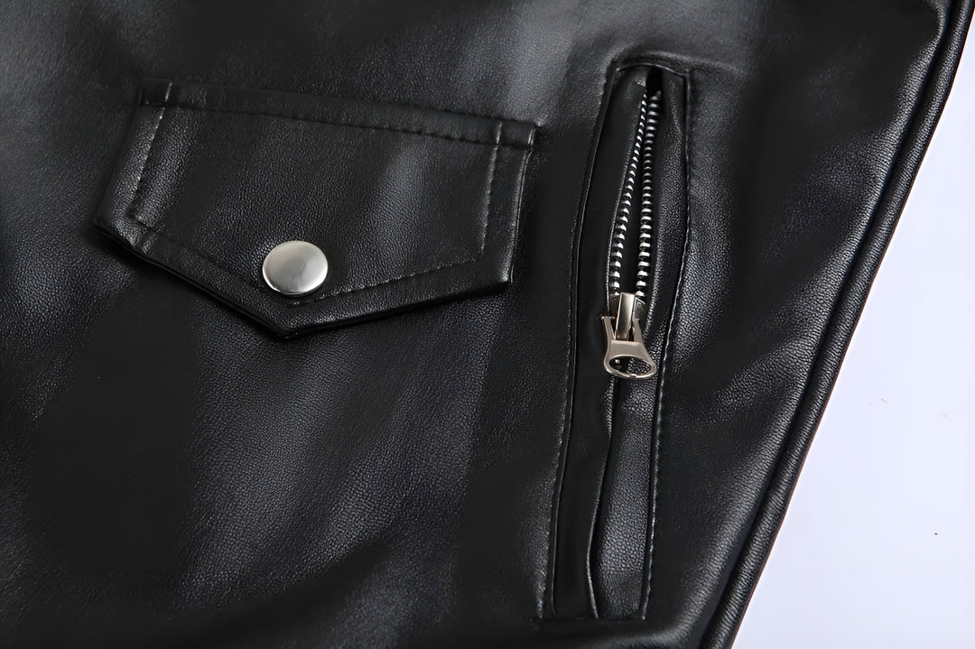 Austin™ | Klassisk Biker Læderjakke