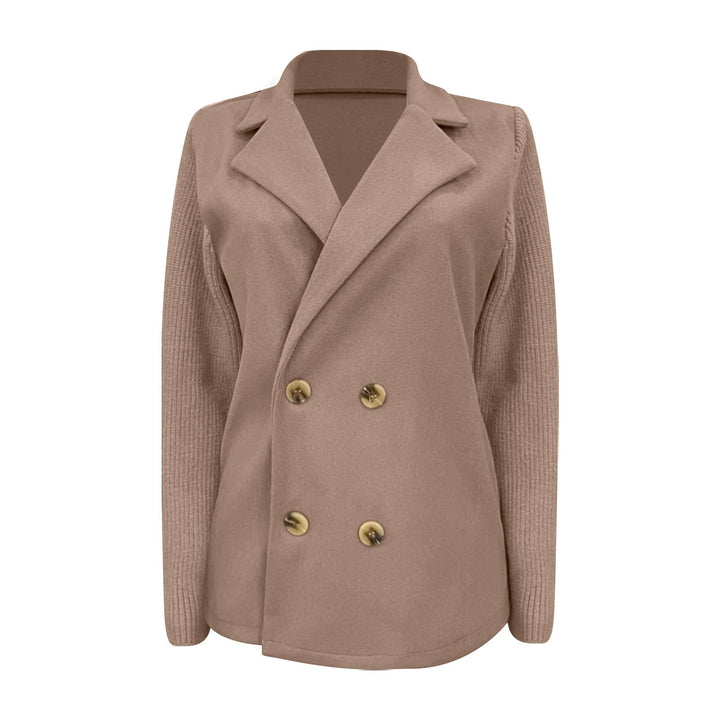 Amora | Elegant Blazer med Strikkede Ærmer