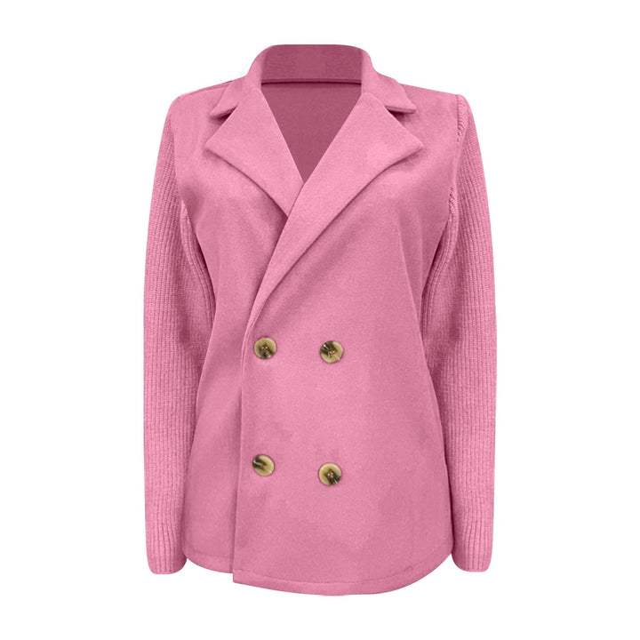 Amora | Elegant Blazer med Strikkede Ærmer