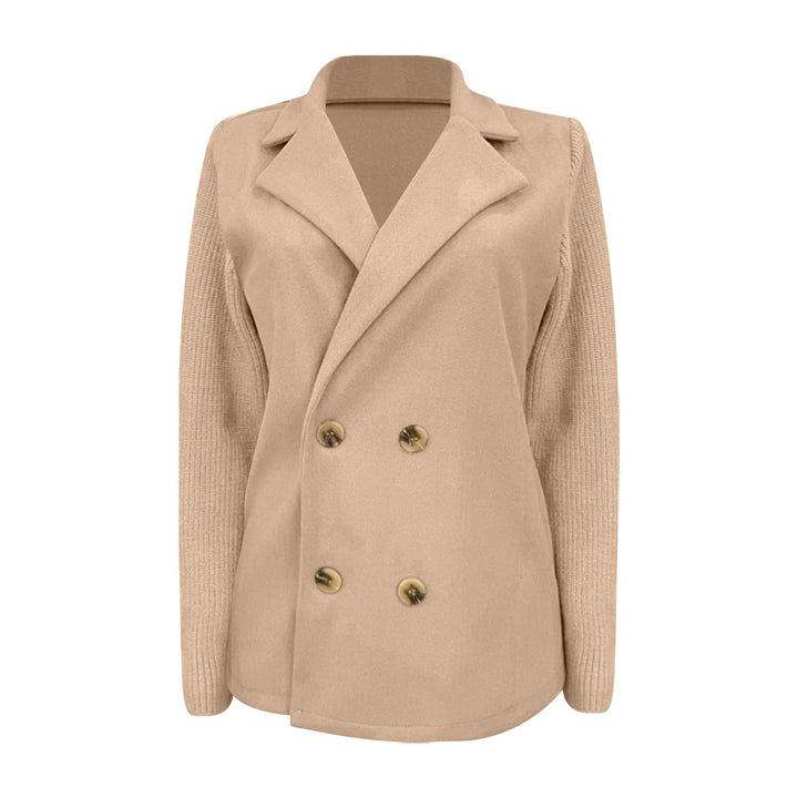 Amora | Elegant Blazer med Strikkede Ærmer
