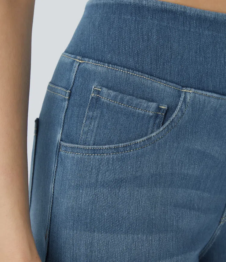 Komfortable jeans med høj talje