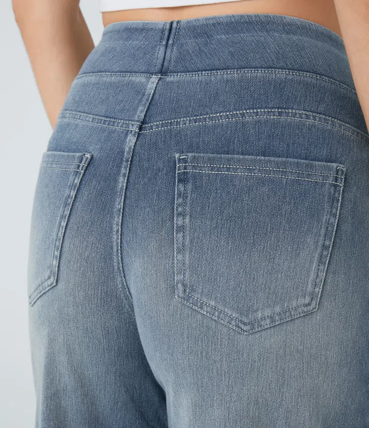 Komfortable jeans med høj talje