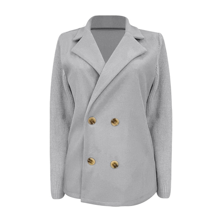 Amora | Elegant Blazer med Strikkede Ærmer