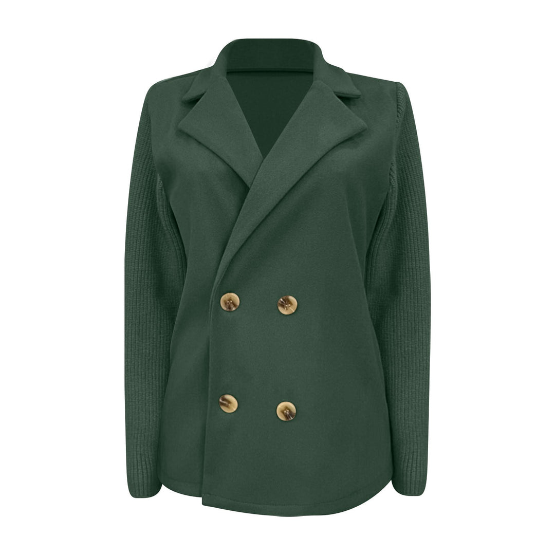 Amora | Elegant Blazer med Strikkede Ærmer