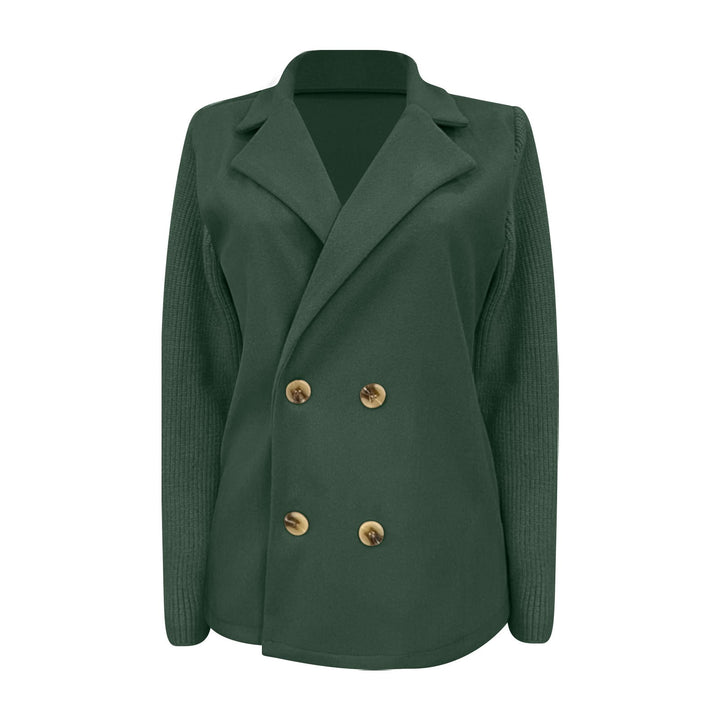 Amora | Elegant Blazer med Strikkede Ærmer
