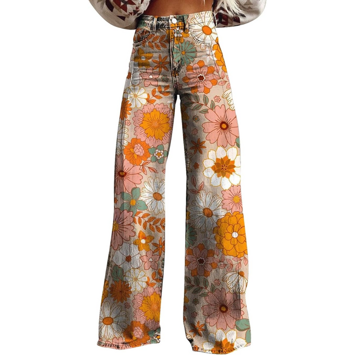 Amara™ | Boho Blomstrede Wide-Leg Bukser