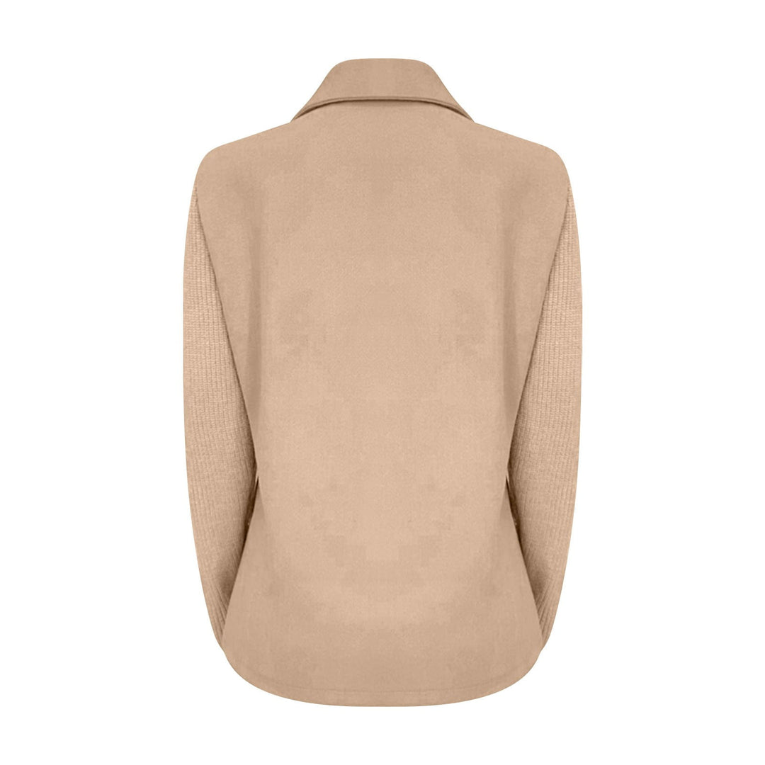 Amora | Elegant Blazer med Strikkede Ærmer
