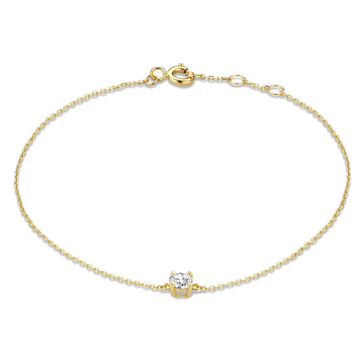 Cléa Moissanit-Stein-Armbånd | Guld 14k
