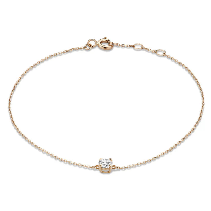 Cléa Moissanit-Stein-Armbånd | Guld 14k